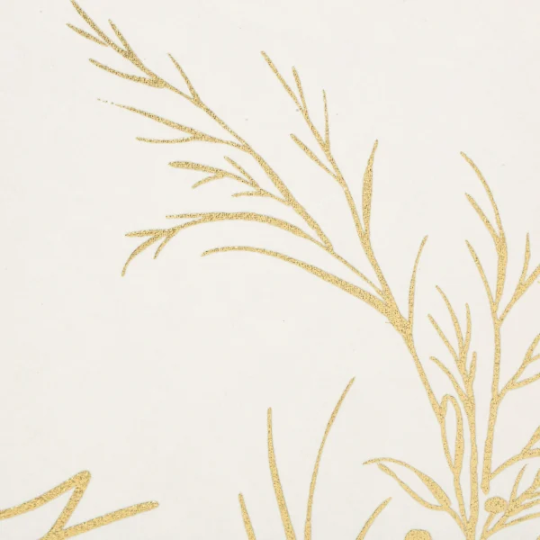 Joy Botanical Framed Matte Foil Emb Antique Paper Print - Image 2