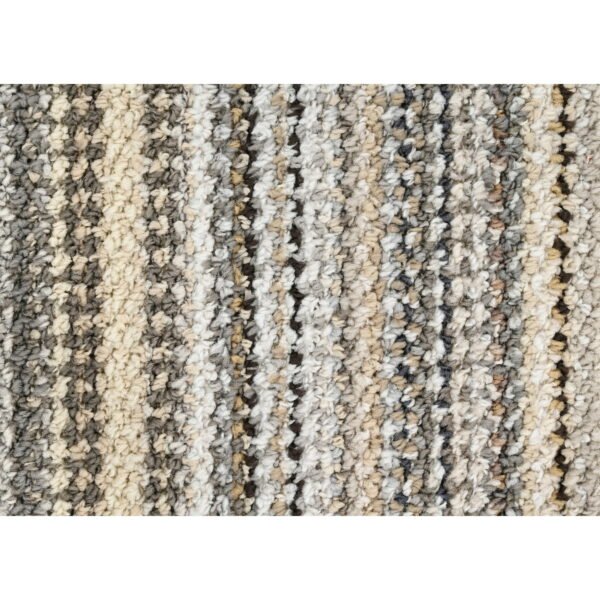 Carnival Stripe 3 ft. x 5 ft. Random Earth Tone Indoor Throw Rug - Image 2