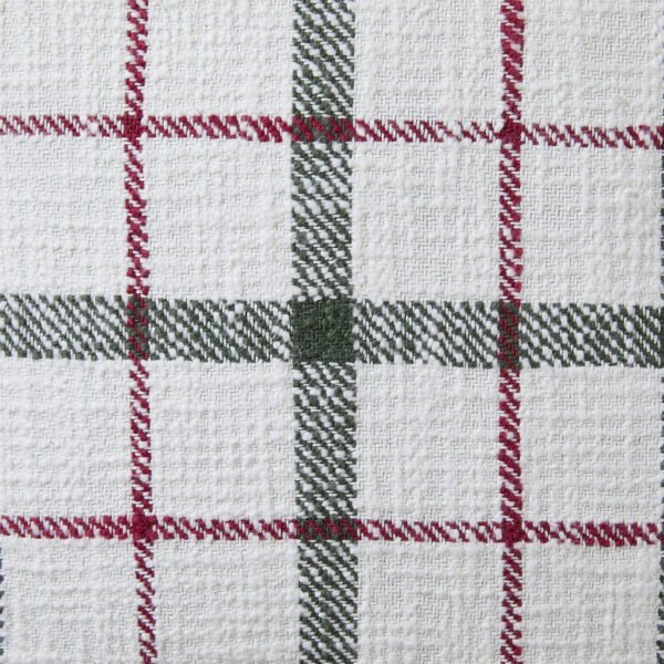 20" x 20" Red/Green Oakley Holiday Decorative Pillow Cover - Image 3